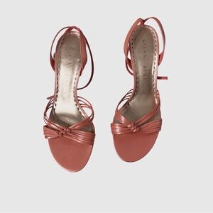 Gianni Bini Women's Coral Strappy Sandals Ankle Strap Open-Toe Sandals Heels